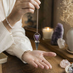 Veilwalker - Two Piece Angel Pendulum - Chakra Band - Labradorite & Amethyst