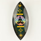Enamelled  Incense Bowl - Aluminum - Lotus Buddha Chakra