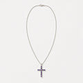 Indian Devotional Pendant - Silver Plated (45cm Chain)- Ionite Crucifix