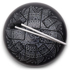 Happy Drum Om Mandala Engraved- 22x15cm