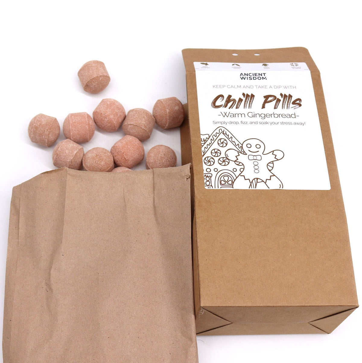Chill Pills Gift Pack 350g - Warm Gingerbread - Chill Pill Gift Packs | Hearth & Amble