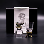 Gift Set of 6 Shot Glasses (50ml) - Mystical Creatures - Antique Bronze
