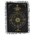 Ancient Witch Pendulum Divination Cloth - Mystic Moth - Black & Gold