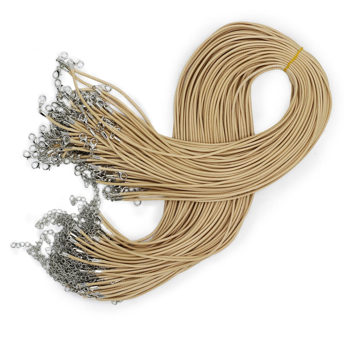 Waxed Pendant Cord - 2mm x 55cm - Tan 117 - Pendant Cords | Hearth & Amble