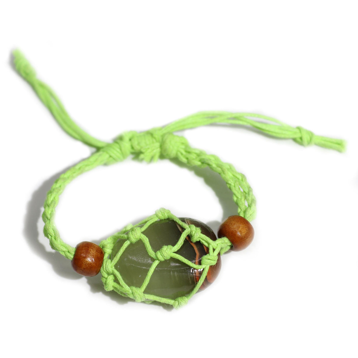 Gemstone Bracelet Cord - Green - Gemstones & Crystals | Hearth & Amble