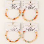 Petite Power Bracelet (17cmx6mm) - Rainbow Agate