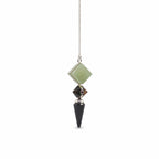 Builder of Realms - Three Piece Pendulum - Black Agate - Green Aventurine - Tiger Eye