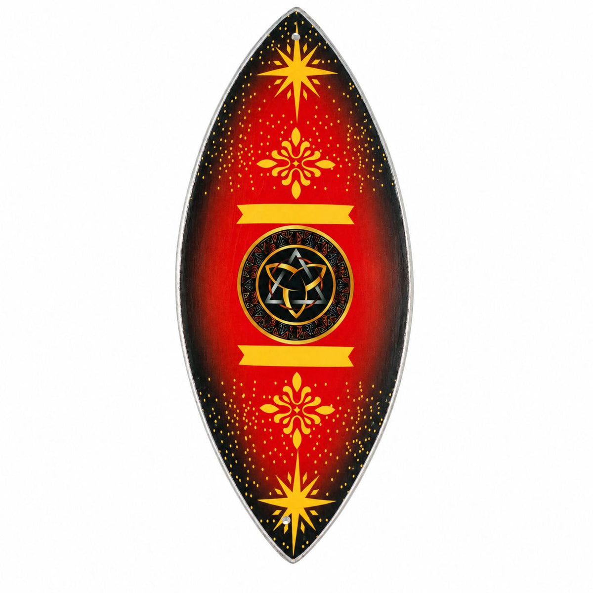 Enamel Incense Bowl - Aluminum - Pagan Triquetra
