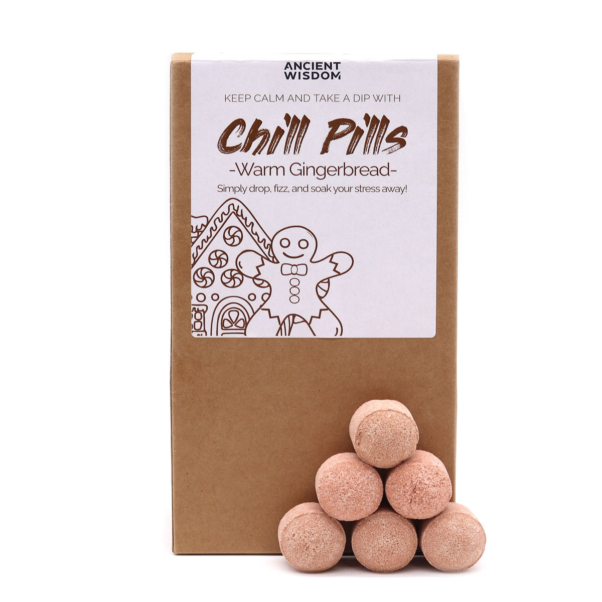 Chill Pills Gift Pack 350g - Warm Gingerbread - Chill Pill Gift Packs | Hearth & Amble