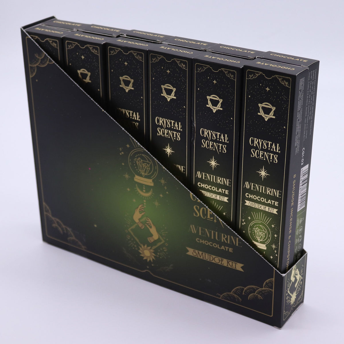 Aventurine Crystal Scents Smudge Incense - Chocolate