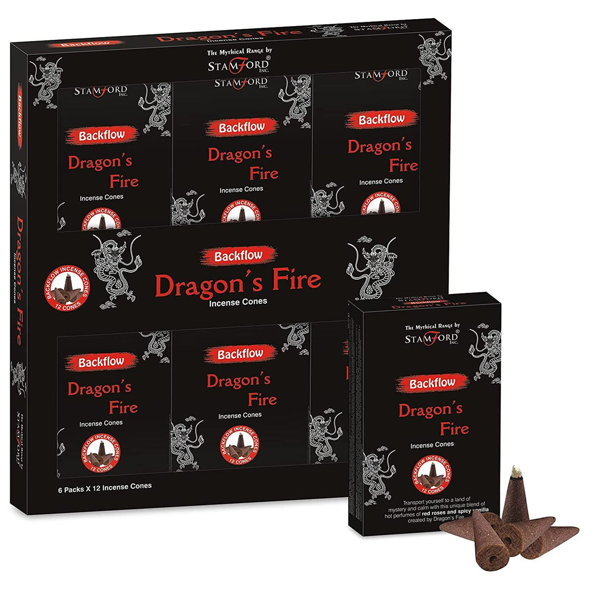Mythical Backflow Cones - Dragon Fire