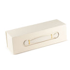 Flat Pack Gift Box - Wine Box Shape  (33.5x10x10.5cm) - White