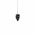 Raw Gemstone Pendulum - Black Agate