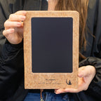 A5 Intention Note Book - LCD Wipe Screen - Black Leather Effect - 80 Leafs