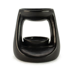 Ceramic Zen Oil Burner - Small Classic  - Matt Black