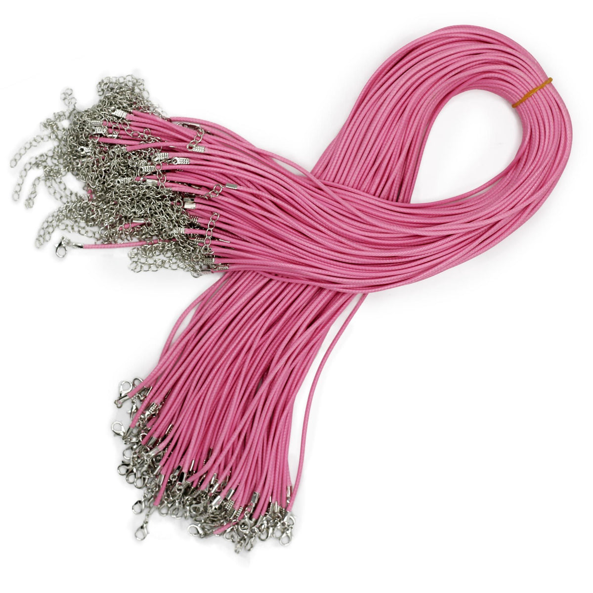 Waxed Pendant Cord - 2mm x 55cm - Pink 102 - Pendant Cords | Hearth & Amble
