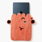 Felt Laptop Pouch (up to 14")  - Pink Cute Face