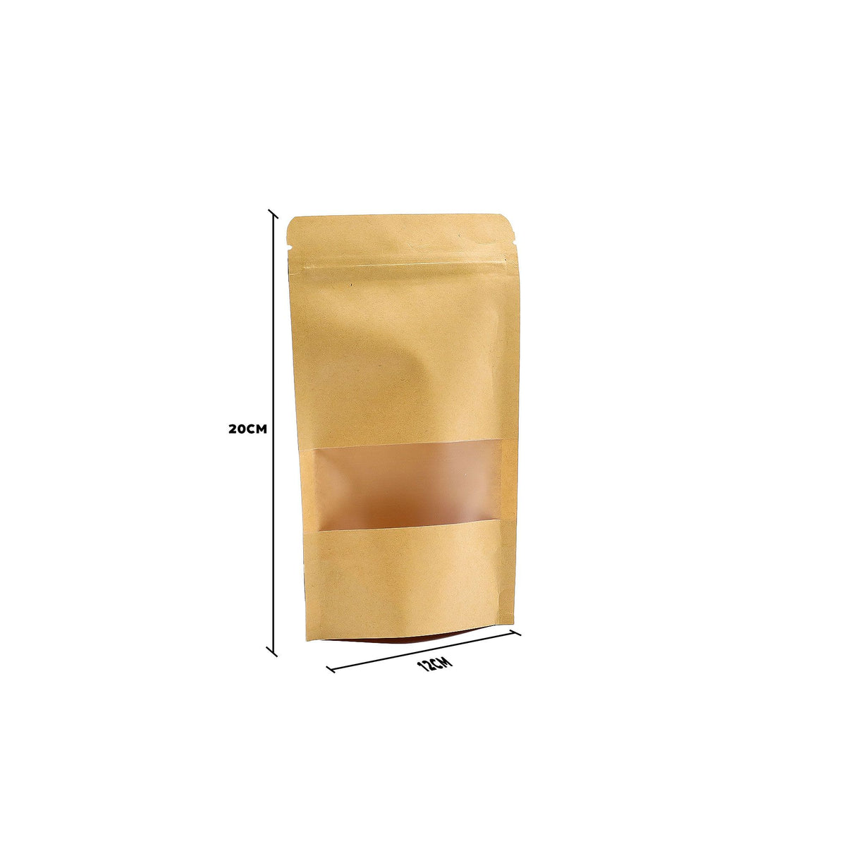 Kraft Window Bag 12x20 cm
