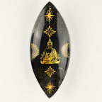 Enamel Incense Bowl - Aluminum - Gold & Black Buddha