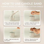 Fragranced Candle Sand - White - Starlight Elixir - 300g