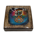 Med Enamelled Mango Tray Set - Hamsa