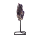 Mineral Specimen on Metal Stand - Amethyst