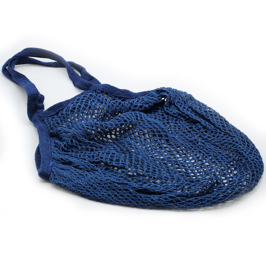 Pure Cotton Mesh Bag - Denim