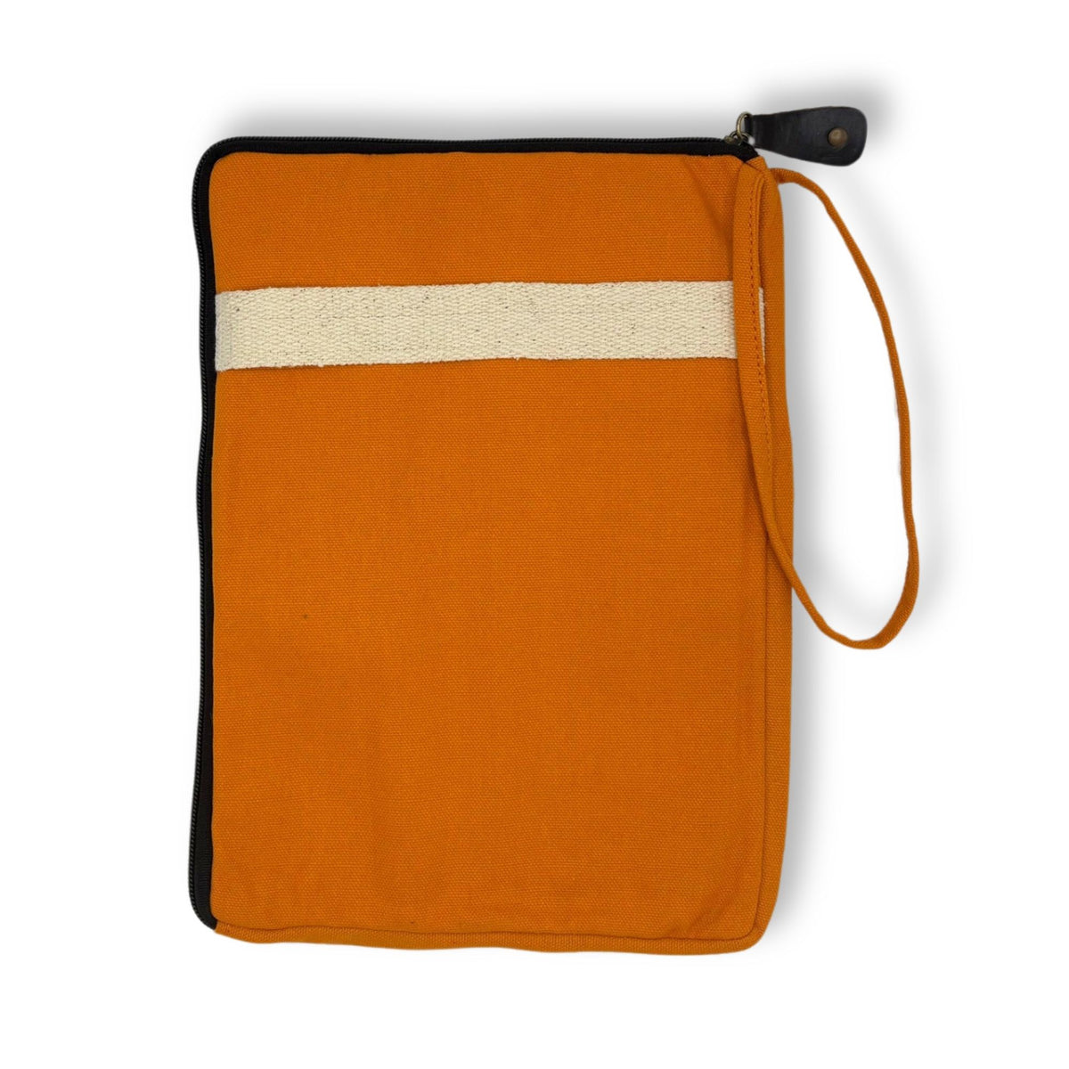 Canvas Large Laptop Pouch - Orange