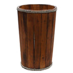 Large Wooden Storage Tub – Brown