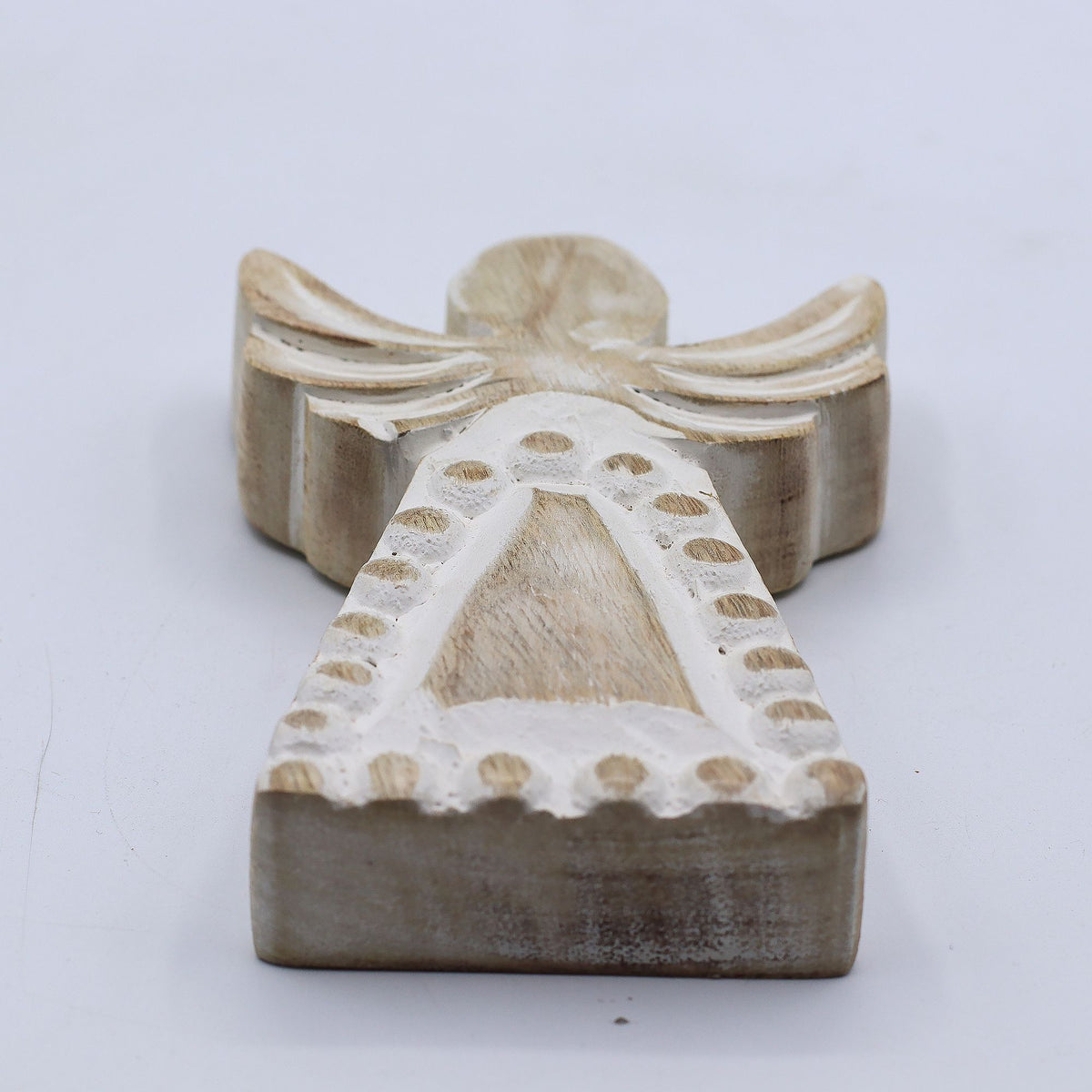 Mango Wood Angel - Whitewash - Mango Wood Angels | Hearth & Amble