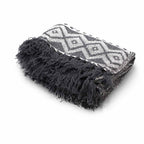 Boho Comfort Throws - Grey Geometric