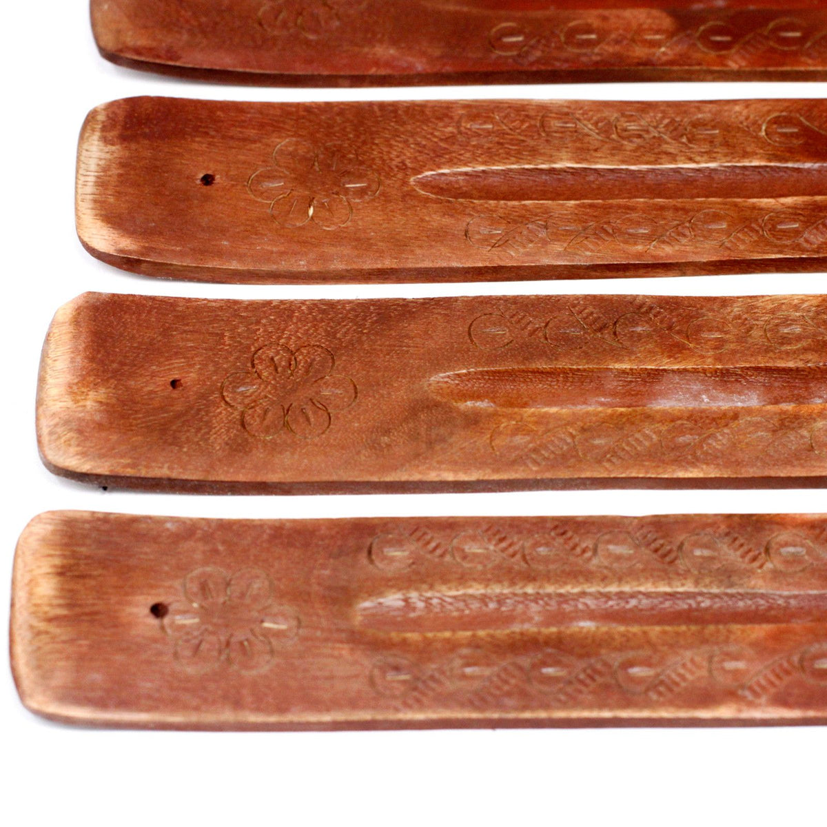 Carved Mango Wood Ashcatcher 10" - Incense | Hearth & Amble