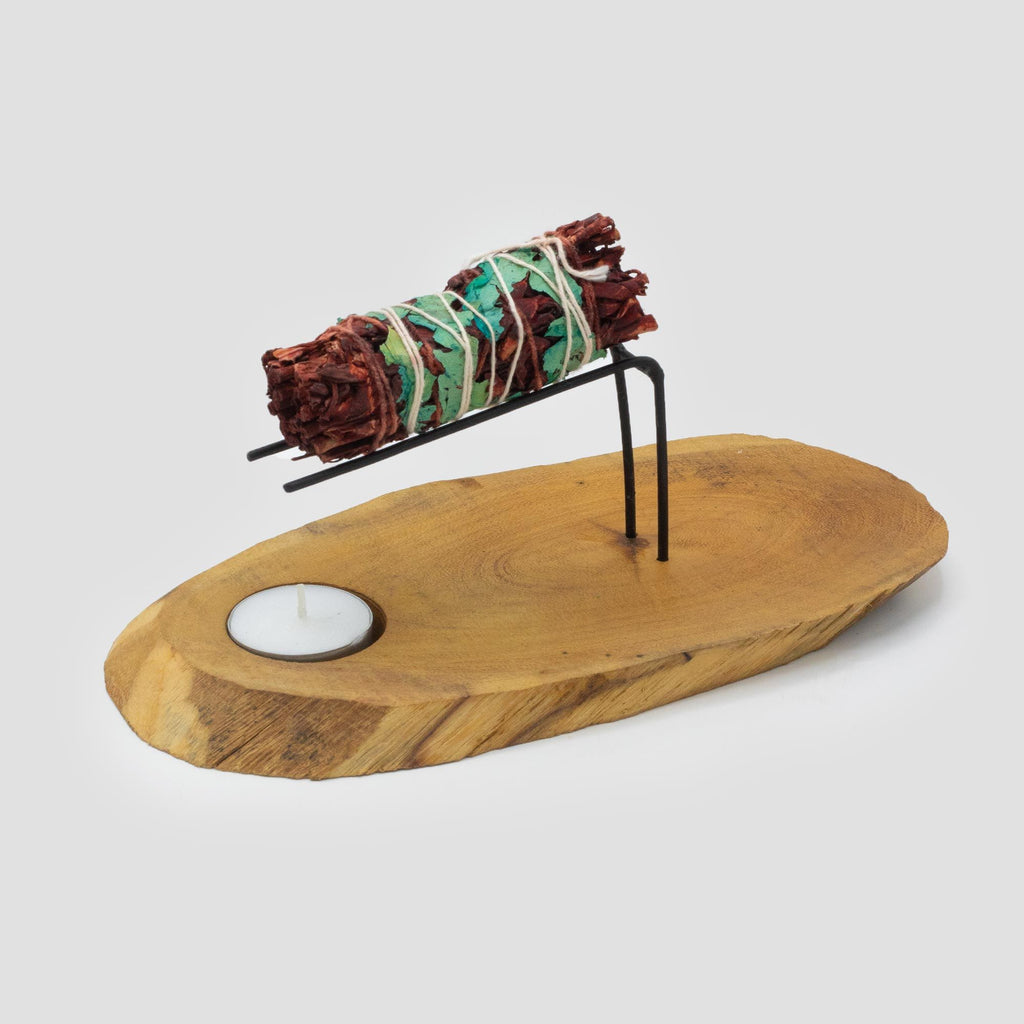 Palo Santo Heater - Natural Gamel Wood