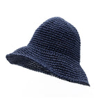 Nomad Sari Floppy Straw Sun Hat - Navy Blue