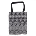 Classic Tote Zipper Bag (Elephants Motiff) 40x34cm