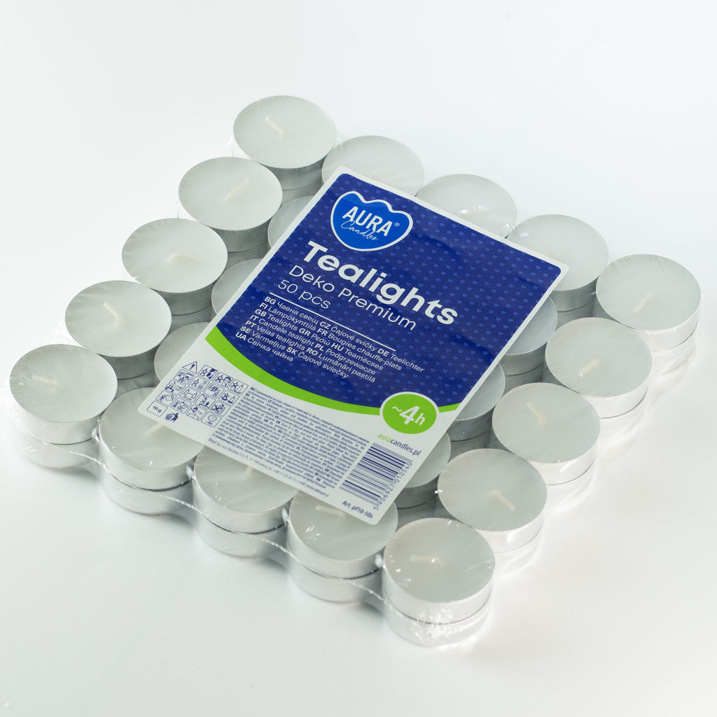 50x Unscented Tealight (4hr)