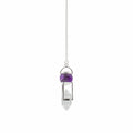 Seeker of Truth - Double Power Pendulum - Amethyst Globe - Clear Quartz Double Terminated