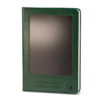 A5 Intention Note Book - LCD Wipe Screen - Green Leather Effect - 80 Leafs