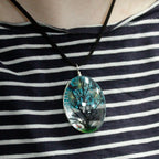 Pressed Flowers - Tree of Life set - Teal