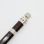Bloodroot Soverign Wand -Extra Long Fancy Jasper Magic- Crystal Ball top - 26cm