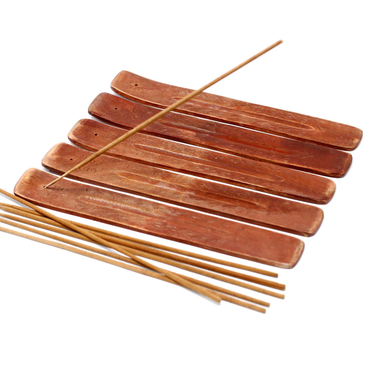 Carved Mango Wood Ashcatcher 10" - Incense | Hearth & Amble