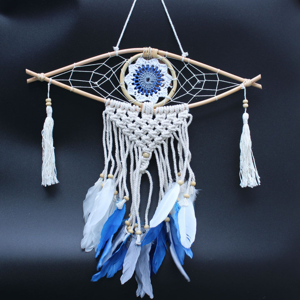 Protection Dream Catcher - Sm Macrame Evil Eye