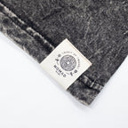 Nomad Sari Stonewashed Cotton T-Shirt - Compass of Life - Charcoal - Large
