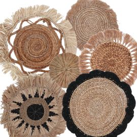 Set of Six Natural Wall Art - Abu-Abu Collection - Natural Wall Art | Hearth & Amble