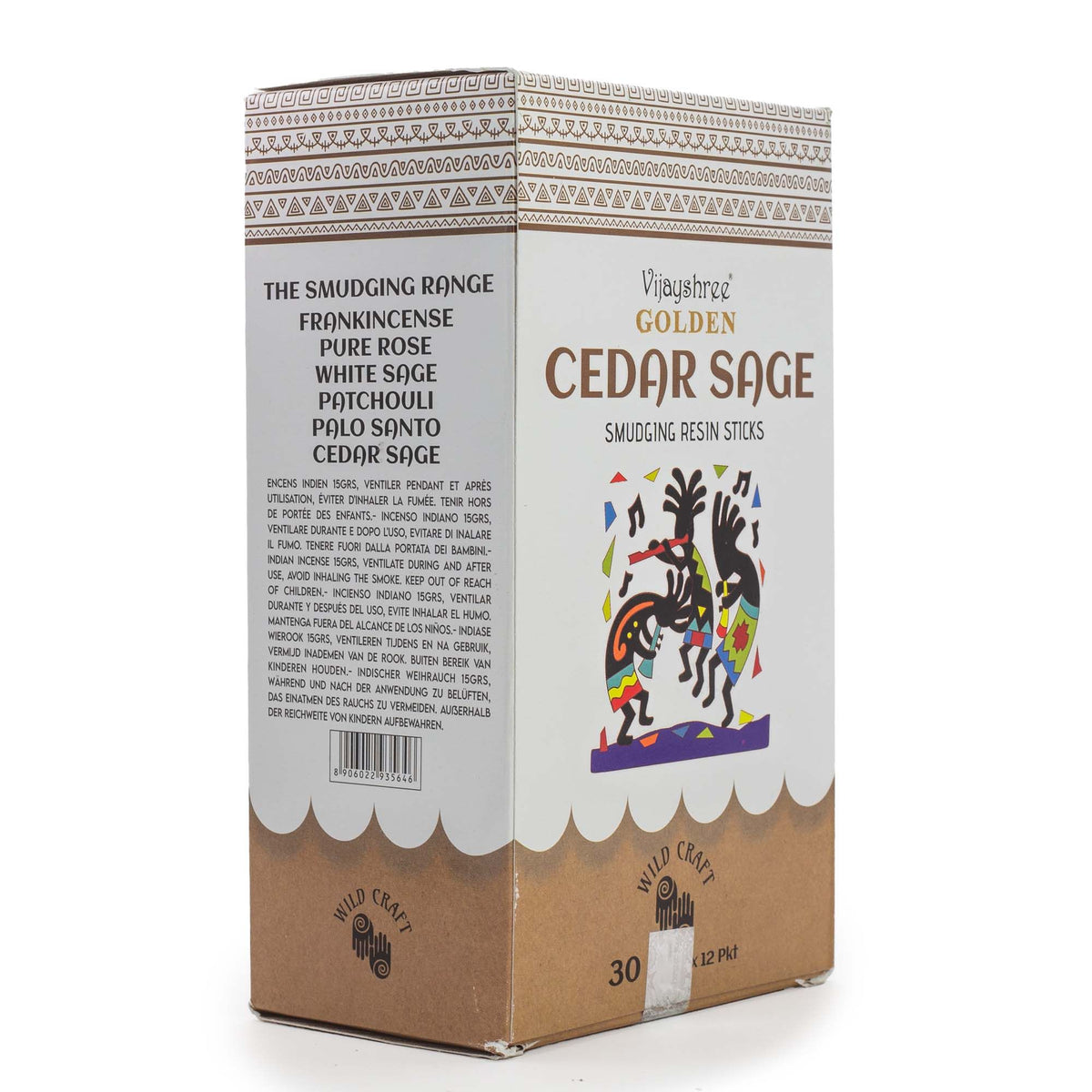 Golden Cedar Sage Smudging Resin Sticks â€“ 30g