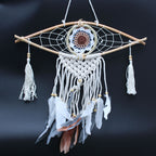 Protection Dream Catcher - Sm Macrame Evil Eye