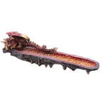 Geode Crystal Dragon Outcrop Incense Ashcatcher