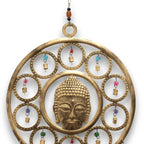 Indian Chimes - Lrg Buddha  Face 15 Bell Chimes