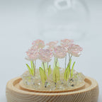 Floral Glow Garden Dome - 10 Pink Roses - LED USB