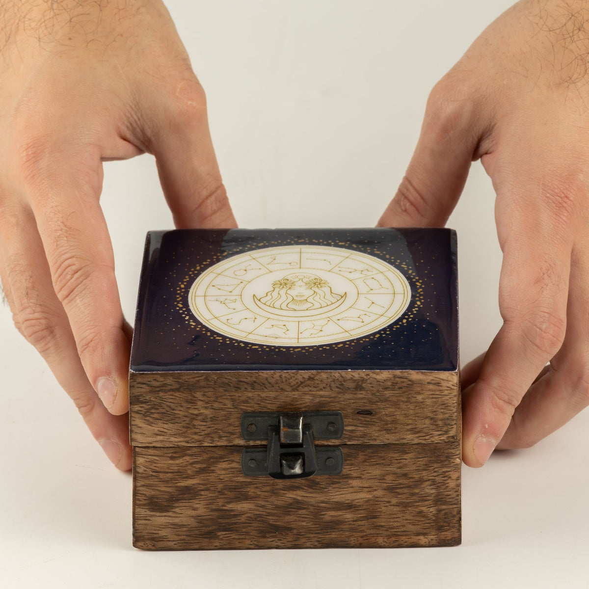 Small Enamelled Box - Virgo - Boxes & Storage | Hearth & Amble